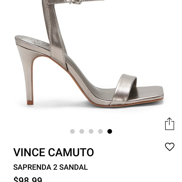 Vince Camuto Pewter Heels - Picture 3 of 9